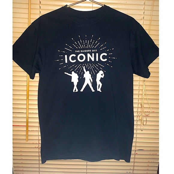 Gildan Other - The Raiders 2017 Iconic concert tour double sided graphic T-shirt